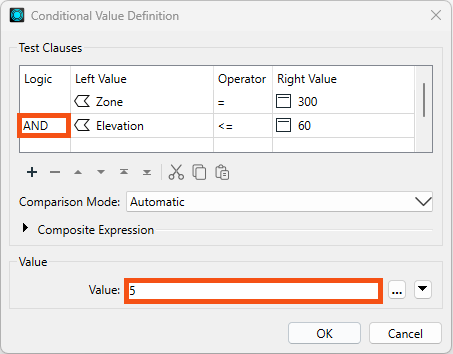 Defining Logic and setting the Attribute Value